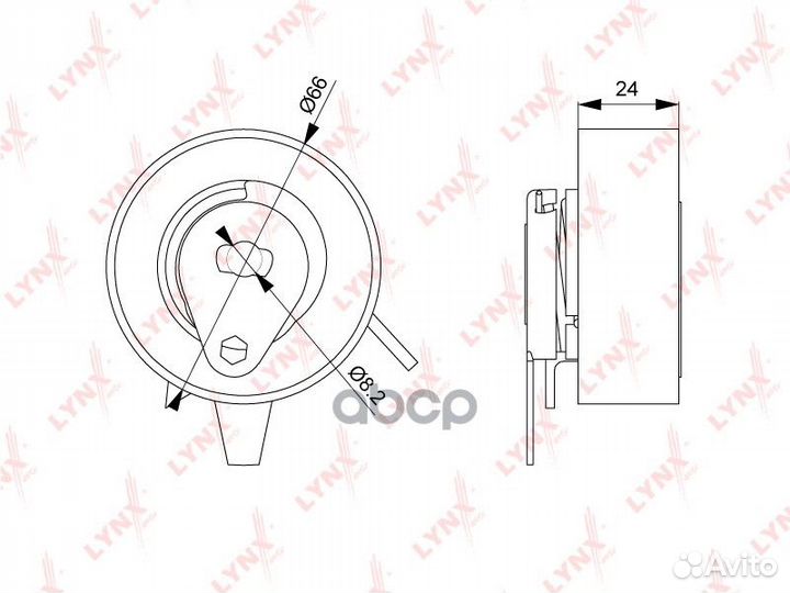 Ролик натяжной ремня грм PB1143 lynxauto