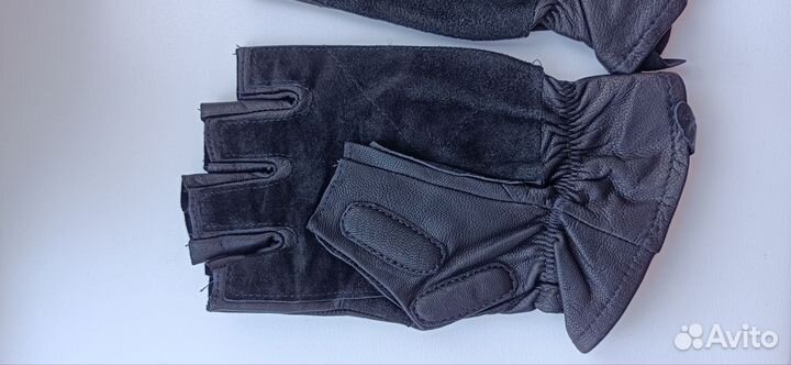 Мотоперчатки кожаные