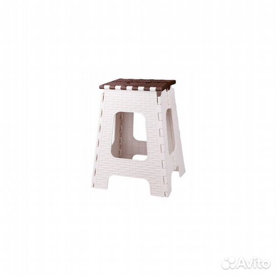 Табурет складной Плетенка большой беж-коричневый