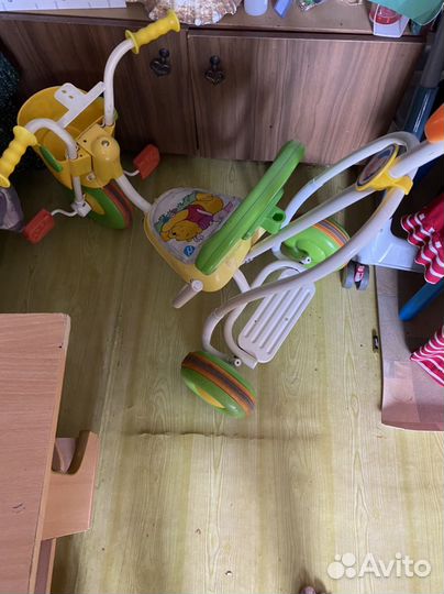 Велосипед с детской ручкой