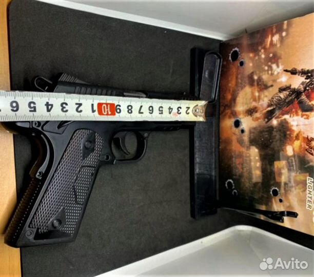 Зажигалка пистолет металлический Colt 818