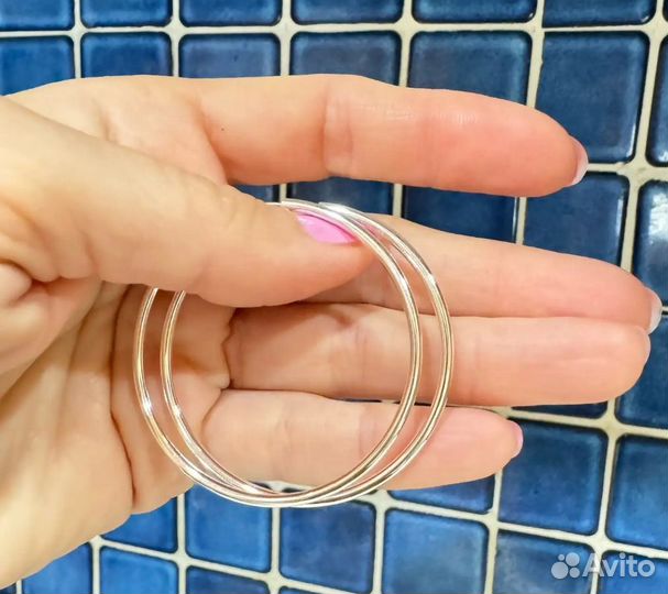 Серьги кольца 925