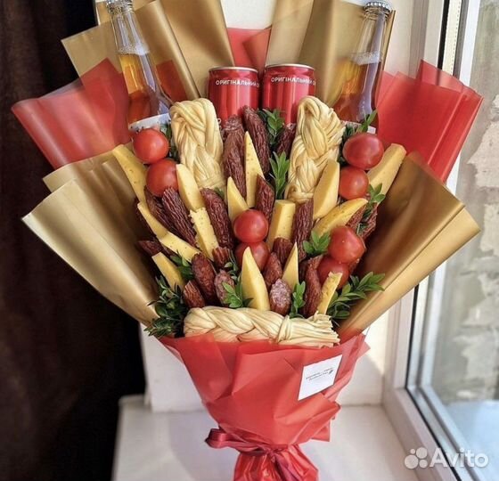 Мужские букеты съедобные (подарок мужчине)