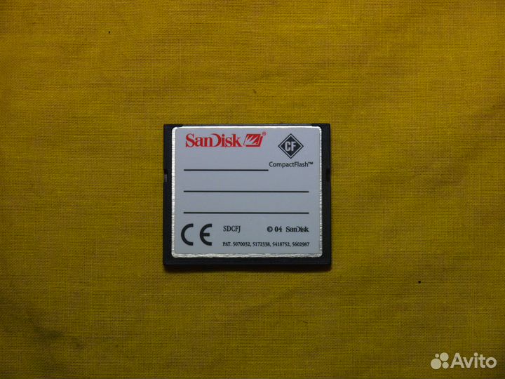 Карта памяти Compact Flash (CF) 512 Mb