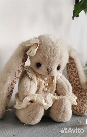 Винтажная плюшевая игрушка ручная работа