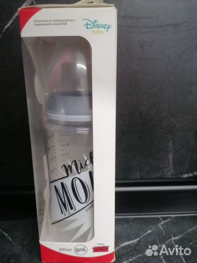 Бутылочка микки с месяцев