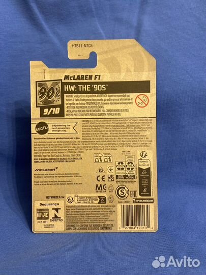 Hot wheels Mclaren F1