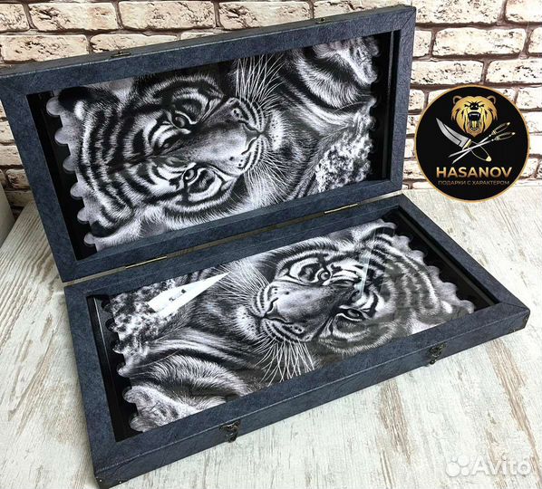 Нарды ручной работы Тигр
