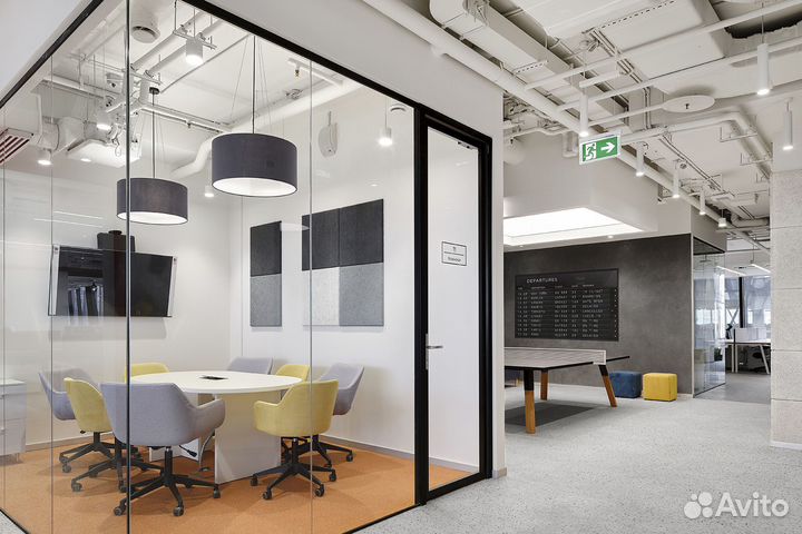 Офисные стеклянные перегородки, монтаж