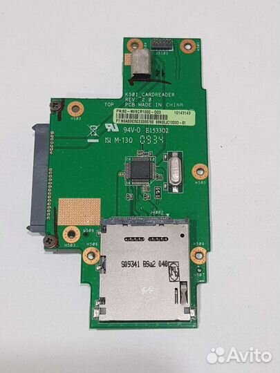 Плата разъем HDD и кардридер Asus K50I