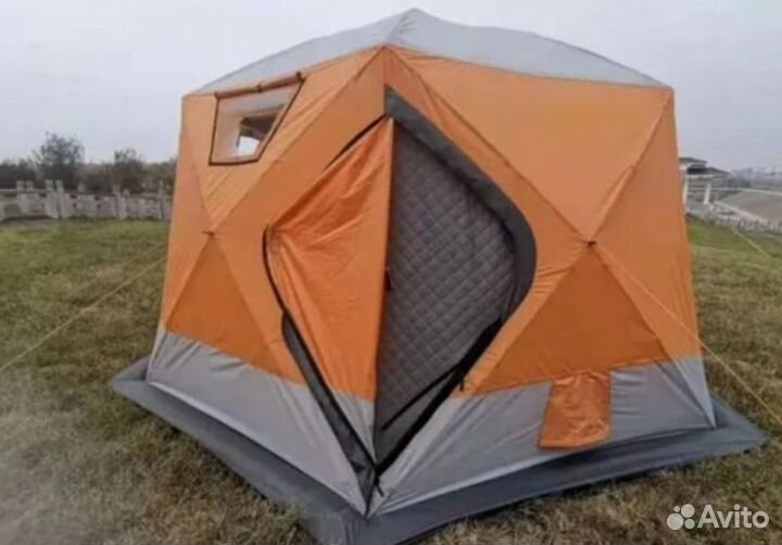 Зимняя палатка cube трехслойная
