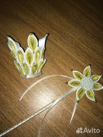 Заколка-корона к новому году