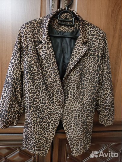 Пиджак леопардовый