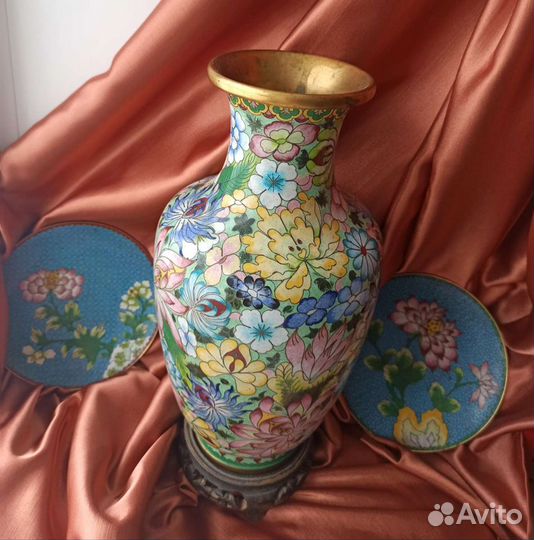 Ваза Клаузоне антиквариат Китай старинная