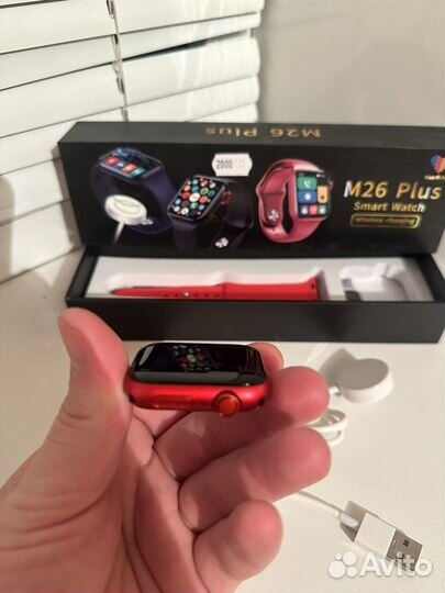 Умные часы SMART watch M26 Plus красный