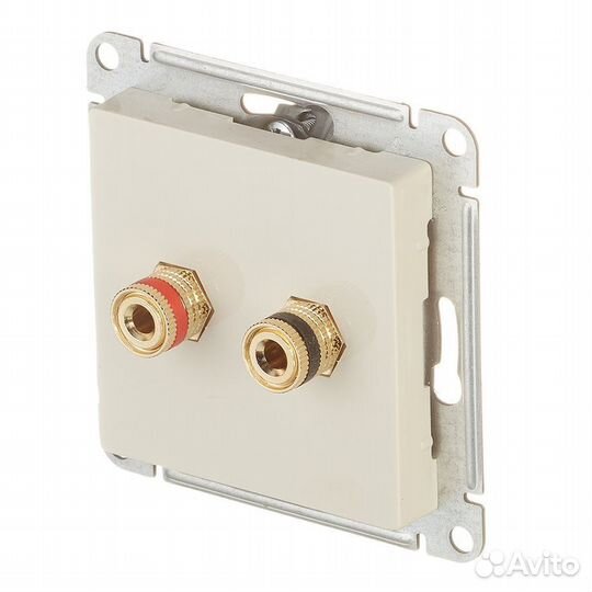 Розетка аудио ATN000287 скрытая установка бежевая