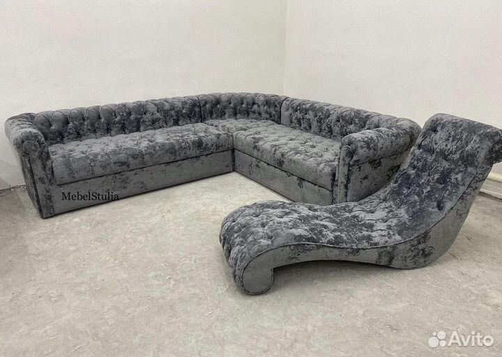 Диван Честер с кушеткой