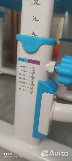 Растущая парта и стул Mealux