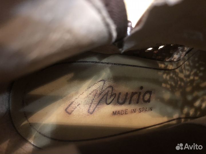 Женские ботильоны с открытым мысом 40 размер