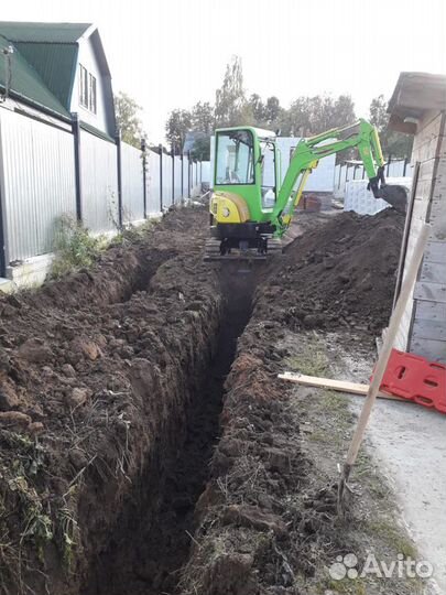 Услуги мини экскаватора, миниэкскаватор аренда