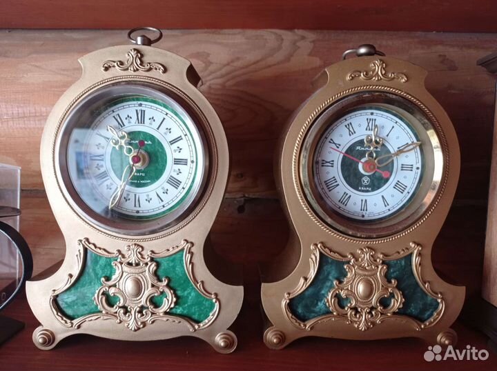 Настольные часы Янтарь