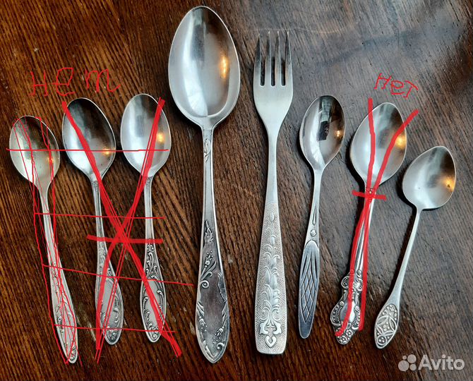 Разные ложки и вилки СССР, Ножи