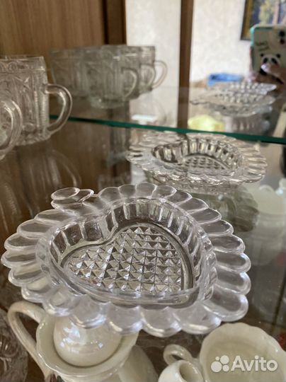 Соусница хрусталь СССР