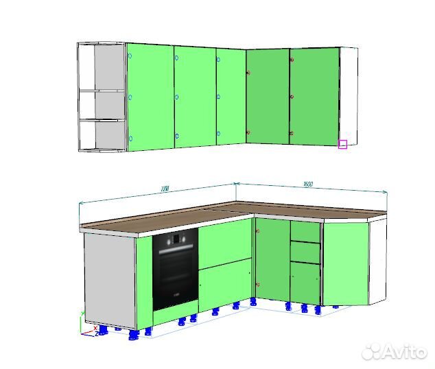 Проектирование мебели в Bazis мебельщик