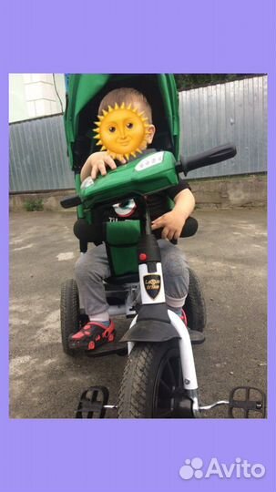 Детский велосипед с ручкой