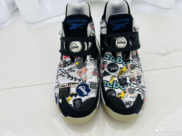 Кроссовки reebok pump court 'sticker city