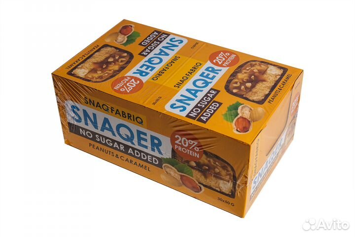 Батончик глазированный Snaq Fabriq snaqer, арахис
