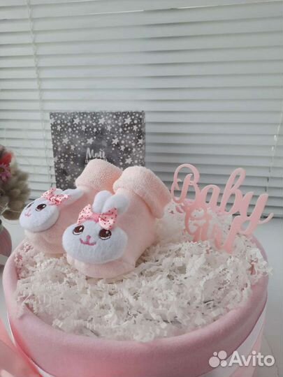 Торт из памперсов новорождённому,подарок на выписк