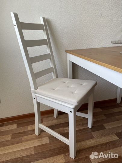 Стол обеденный IKEA lerhamn с 2 стульями IKEA