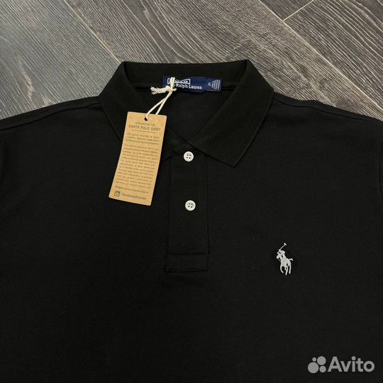 Футболка Polo Ralf Lauren черная M-4XL