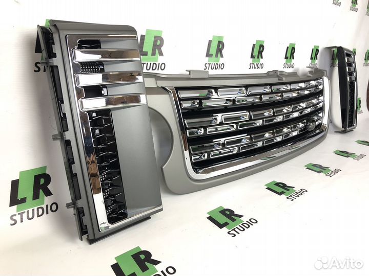 Решетки Range Rover 2010-2012 серые с черным