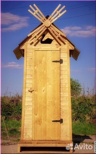 Дачный туалет деревянный SOX564