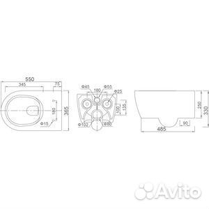 Унитаз подвесной