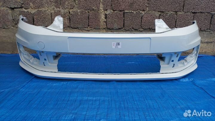 Бампер Передний Фольксваген Поло Белый