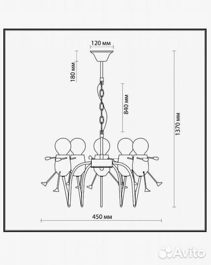 Люстра в детскую odeon light