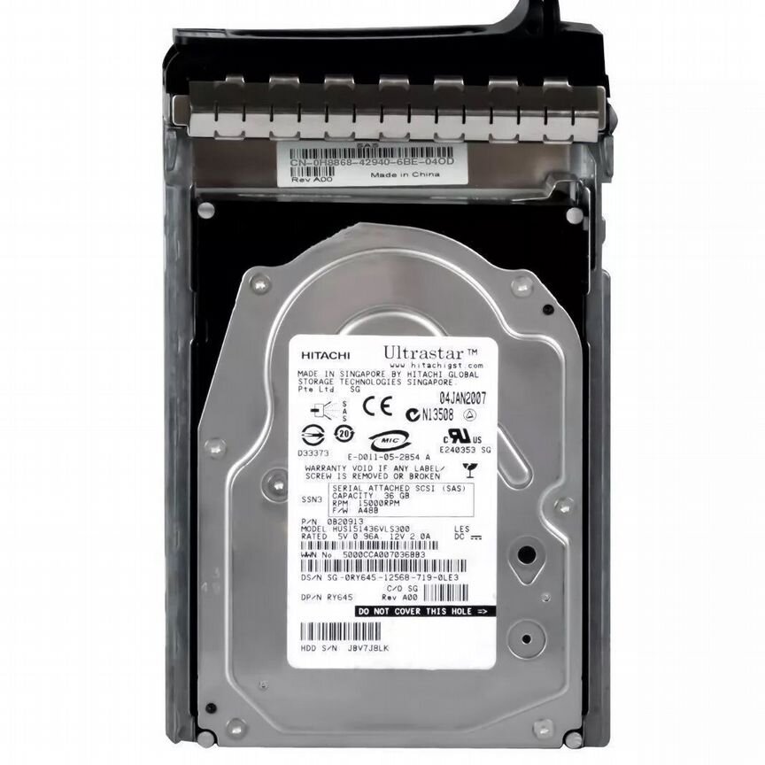[RY645] Жесткий Диск Dell 36gb Sas 3,5" Hdd Ry645