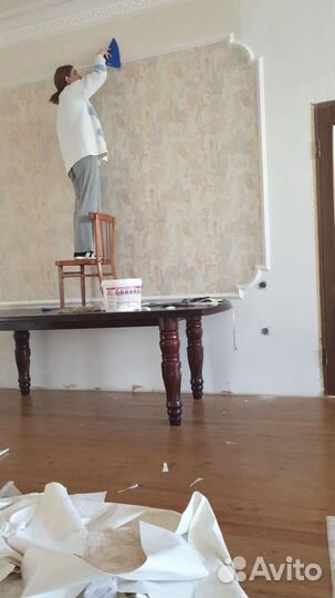 Поклейка обоев