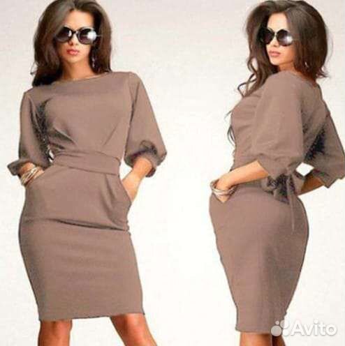 Платье стильное стрейч новое 46-48 р немецкое