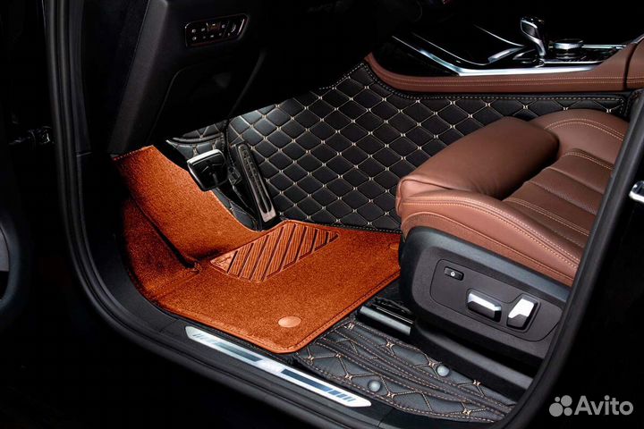 3D Коврики Geely Atlas Pro Экокожа Салон Багажник