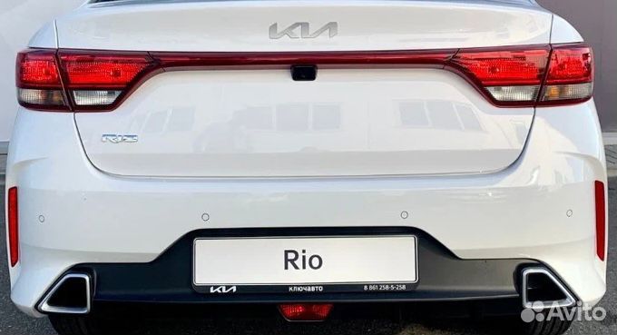 Бампер задний Kia Rio 4 рестайлинг 2020-2023