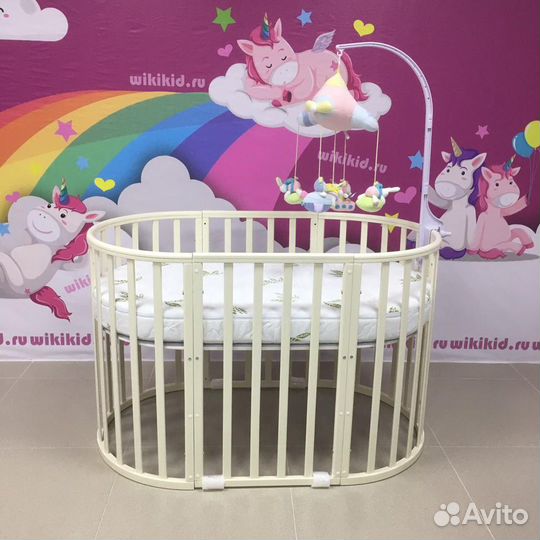 Кровать трансформер 9в1, слоновая кость