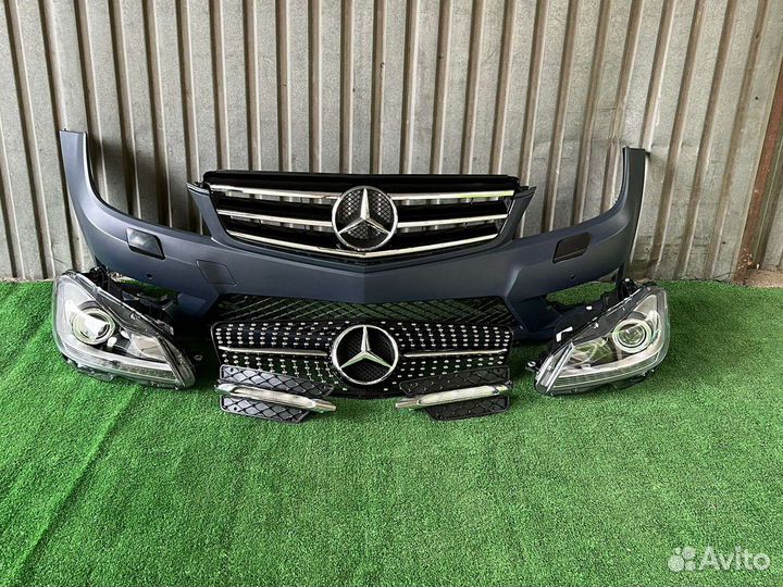 Бампер Mercedes C Class W204 AMG Мерседес 204