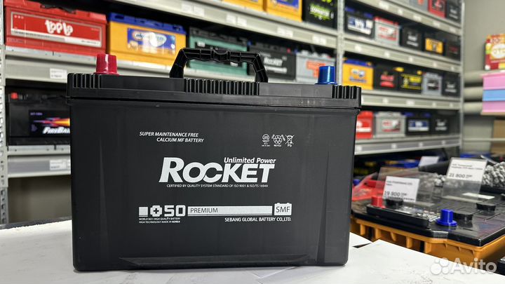 Аккумулятор Rocket SMF 100 Ач прям Азия с буртиком