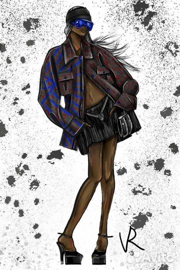 Дизайнер одежды, эскизы одежды