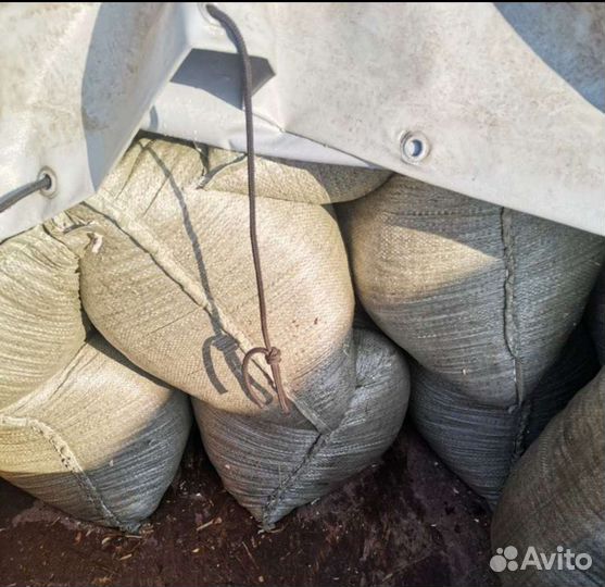 Конский перегной в мешках