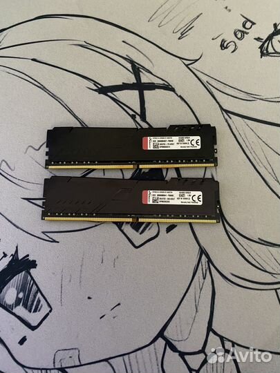 Kingston hyperx fury ddr4 2x4 3000mgz